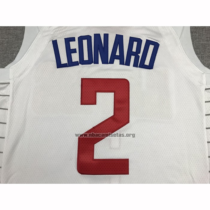 Camiseta Los Angeles Clippers Kawhi Leonard NO 2 Association 2020-21 Blanco